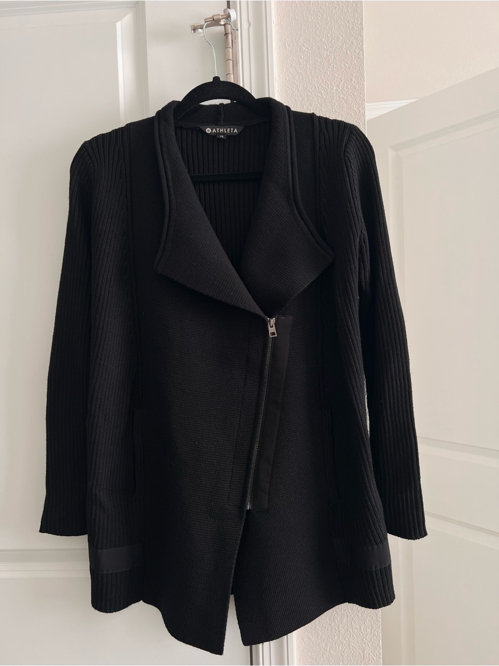 Athleta Black Sentinel Sweater Coat - XS